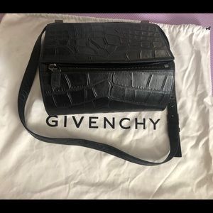 Givenchy Medium Pandora Box Stamped Croc Leather